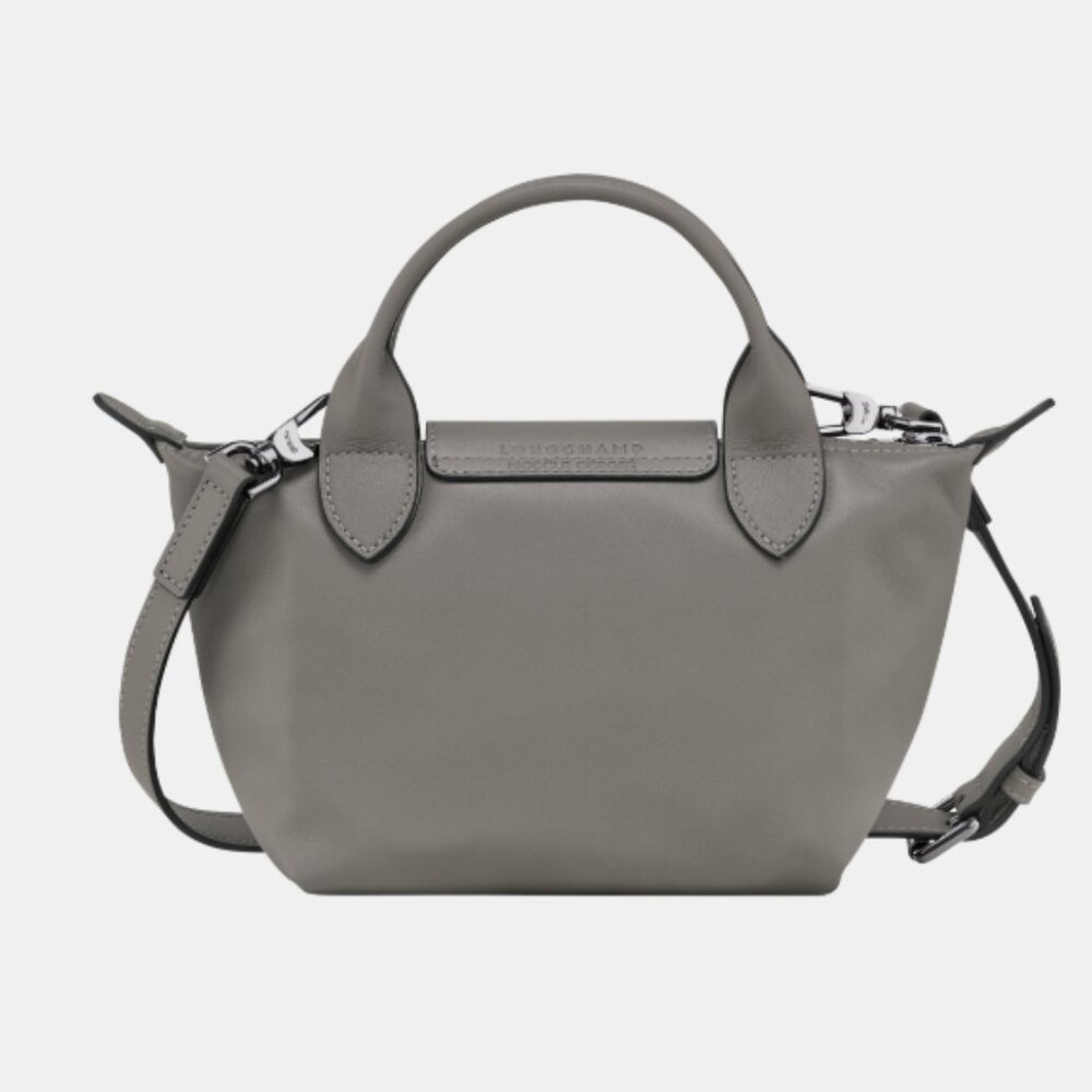 NEW Longchamp Le Pliage Xtra XS Handbag Leather in Turtledove - Picture 4 of 12